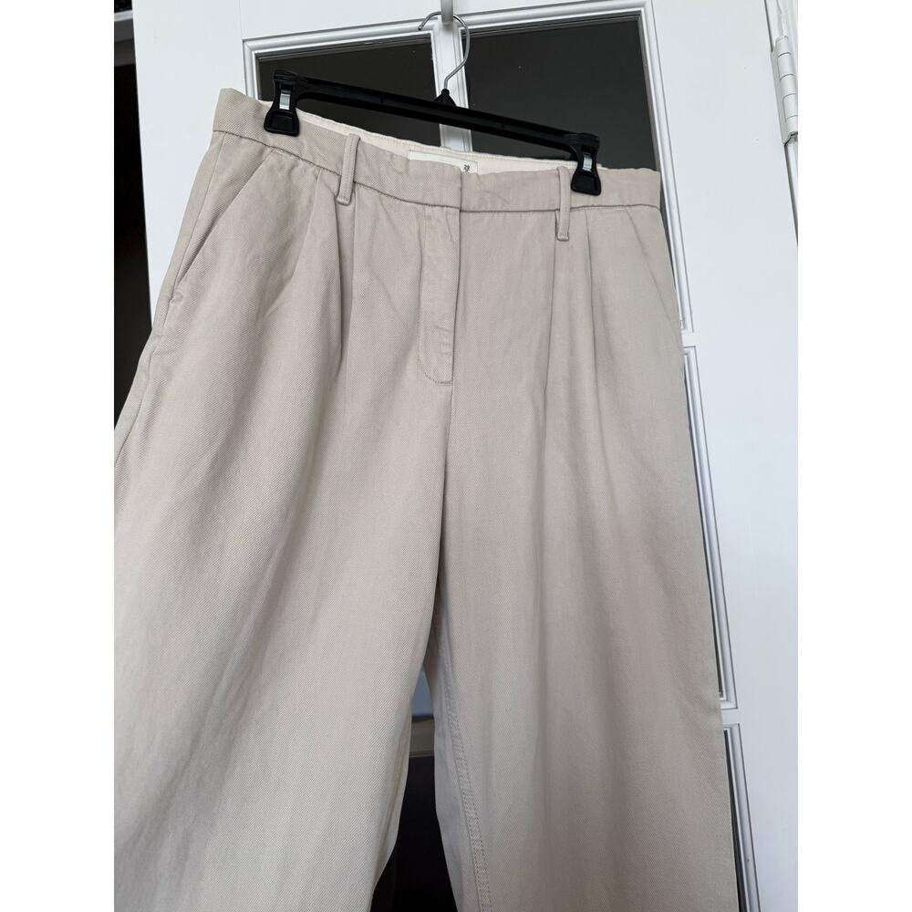 Abercrombie and Fitch | women’s high rise wide leg pleated pants cotton 29/8 S - Picture 3 of 12